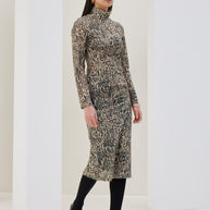 Knitted Turtleneck Dress