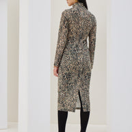 Knitted Turtleneck Dress