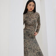 Knitted Turtleneck Dress