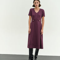 Φόρεμα κρεπ κλος midi