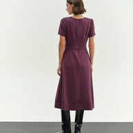 Φόρεμα κρεπ κλος midi