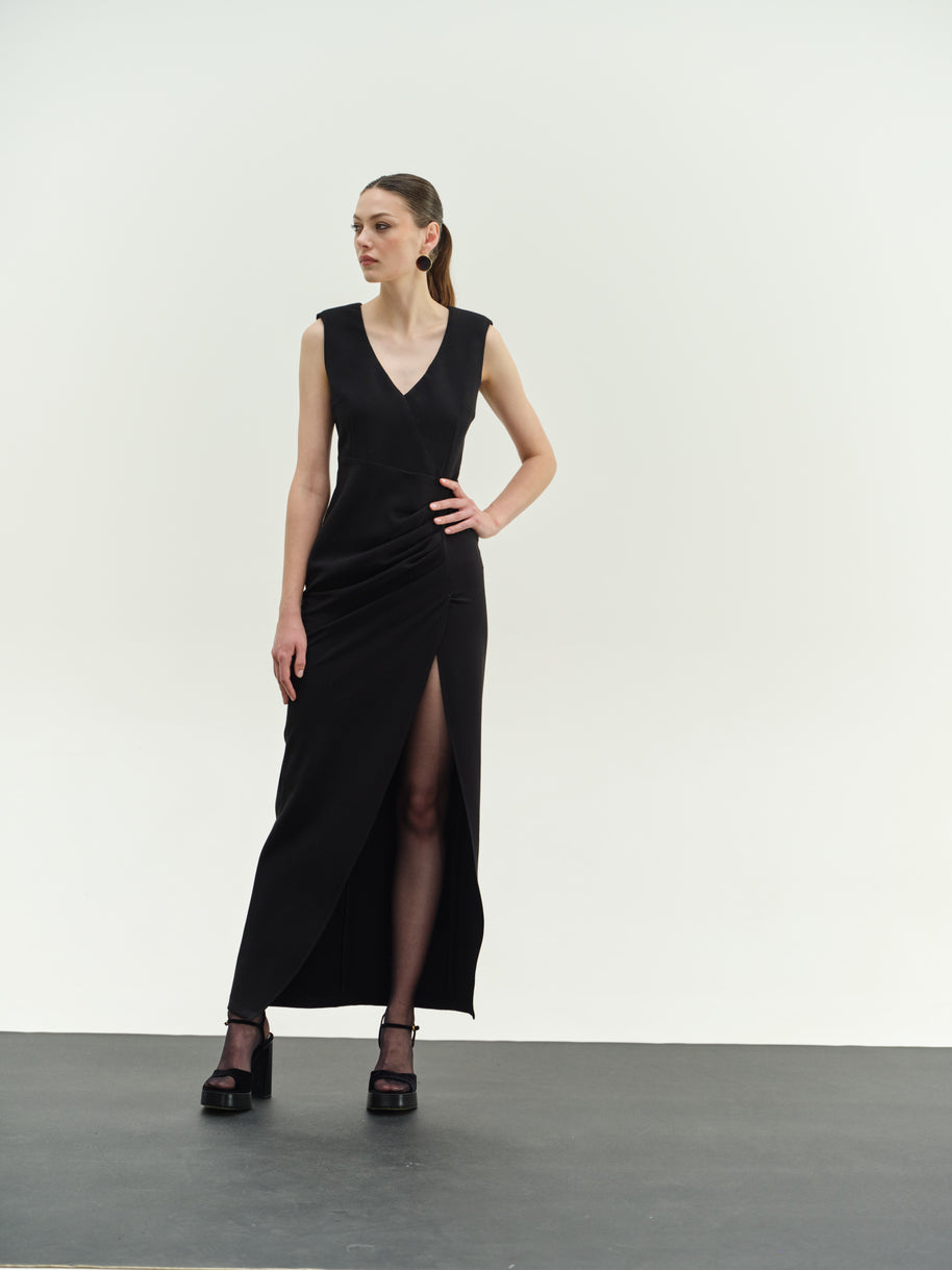 Φόρεμα μακρύ με άνοιγμα