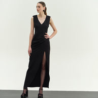 Φόρεμα μακρύ με άνοιγμα