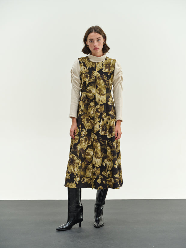 Αμάνικο Φόρεμα Λουλούδια