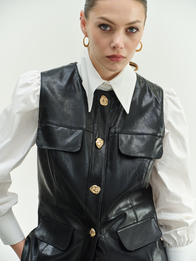 Eco-leather Vest