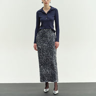 Φούστα παγιέτα midi