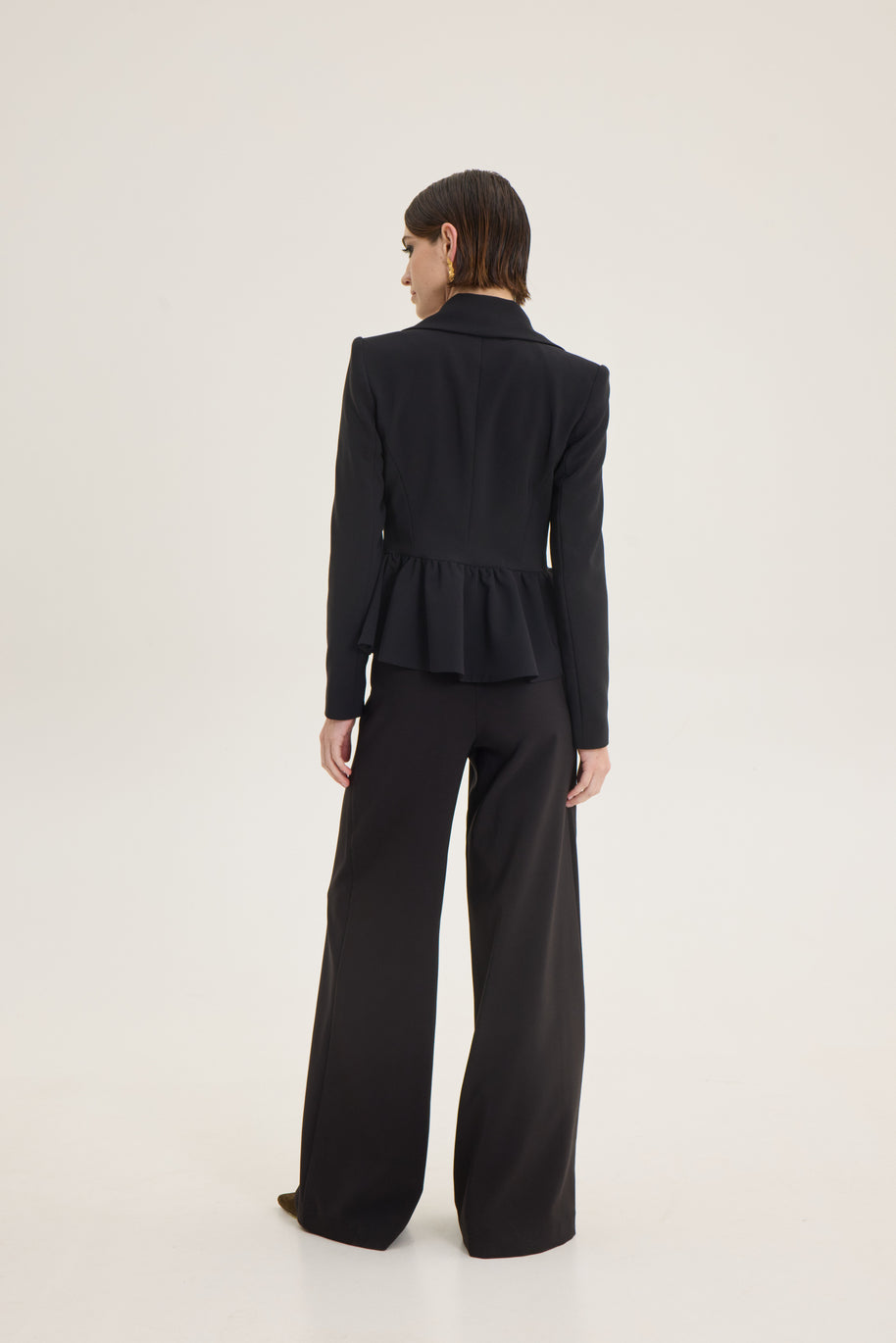 Waist ruffle jacket