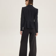 Waist ruffle jacket