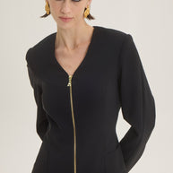 Jacket with zipper