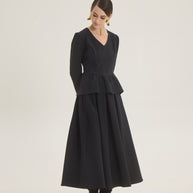 Midi pleated skirt