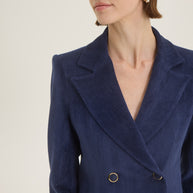 Short double-breasted blazer