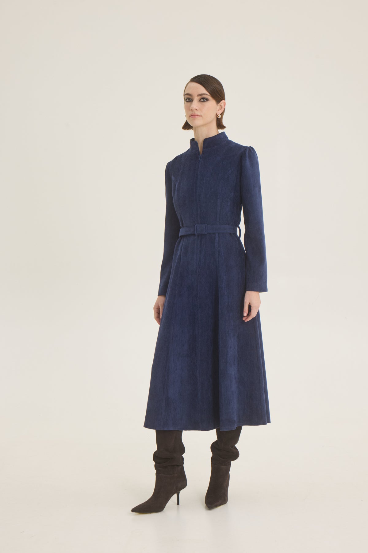 Mandarin collar dress