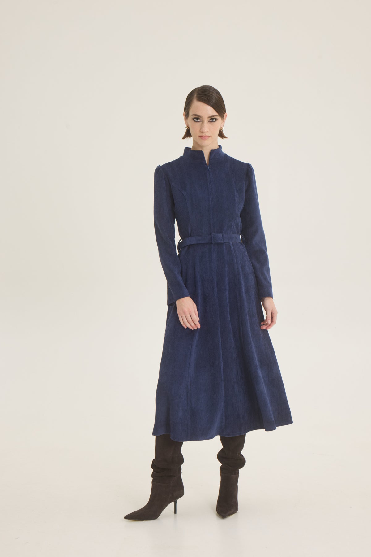 Mandarin collar dress