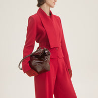Jacket with scarf and belt