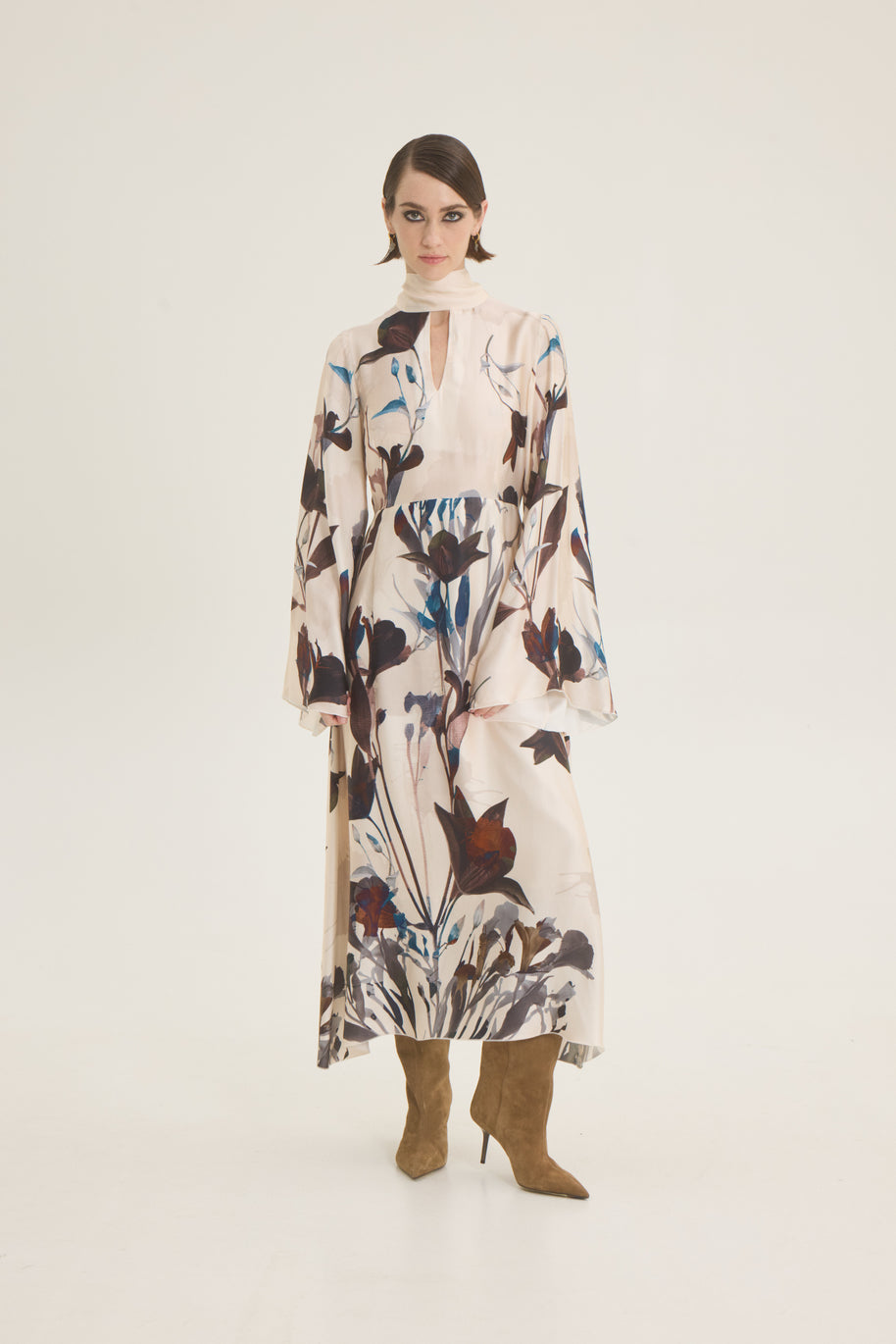 Flower printed dress