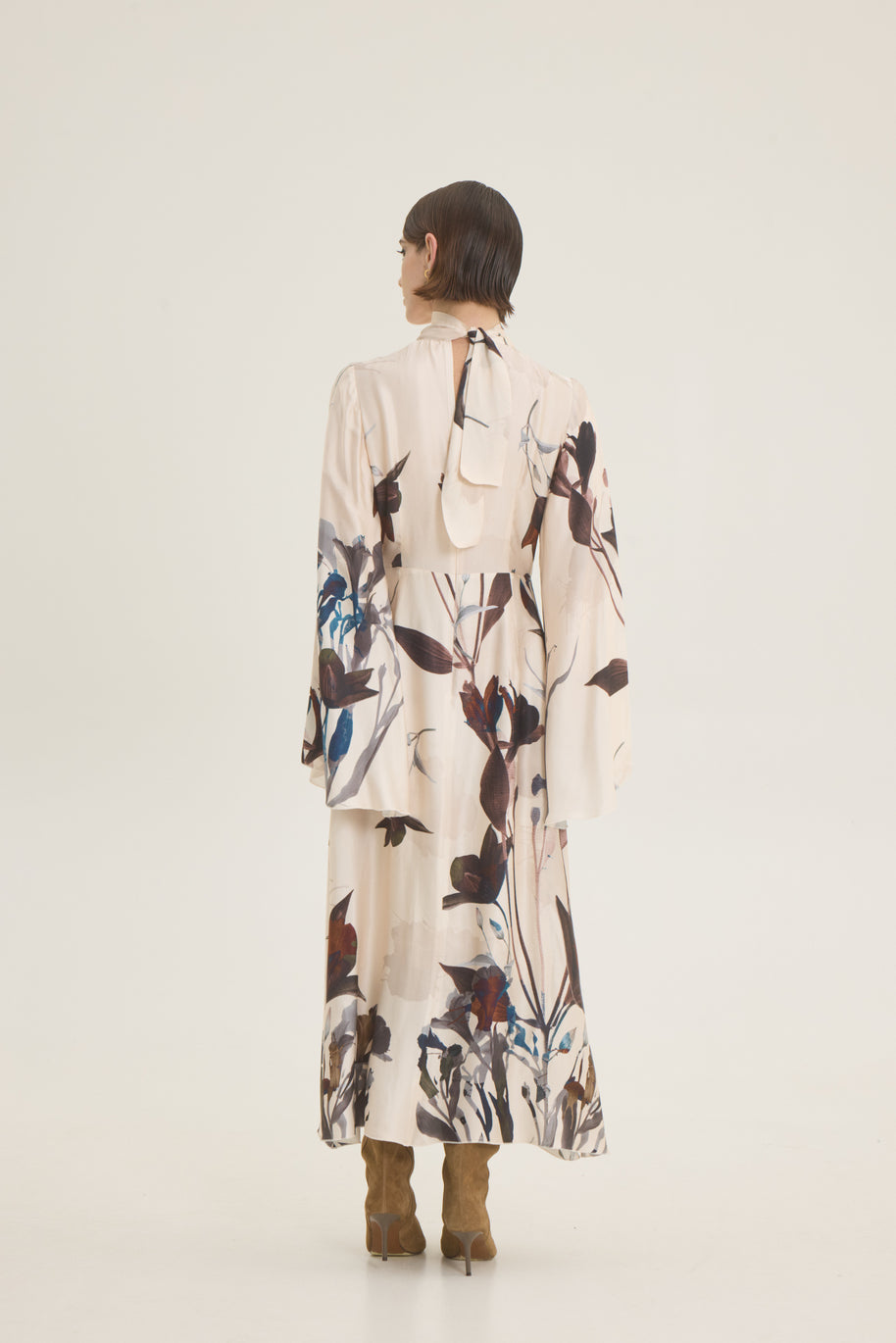 Flower printed dress