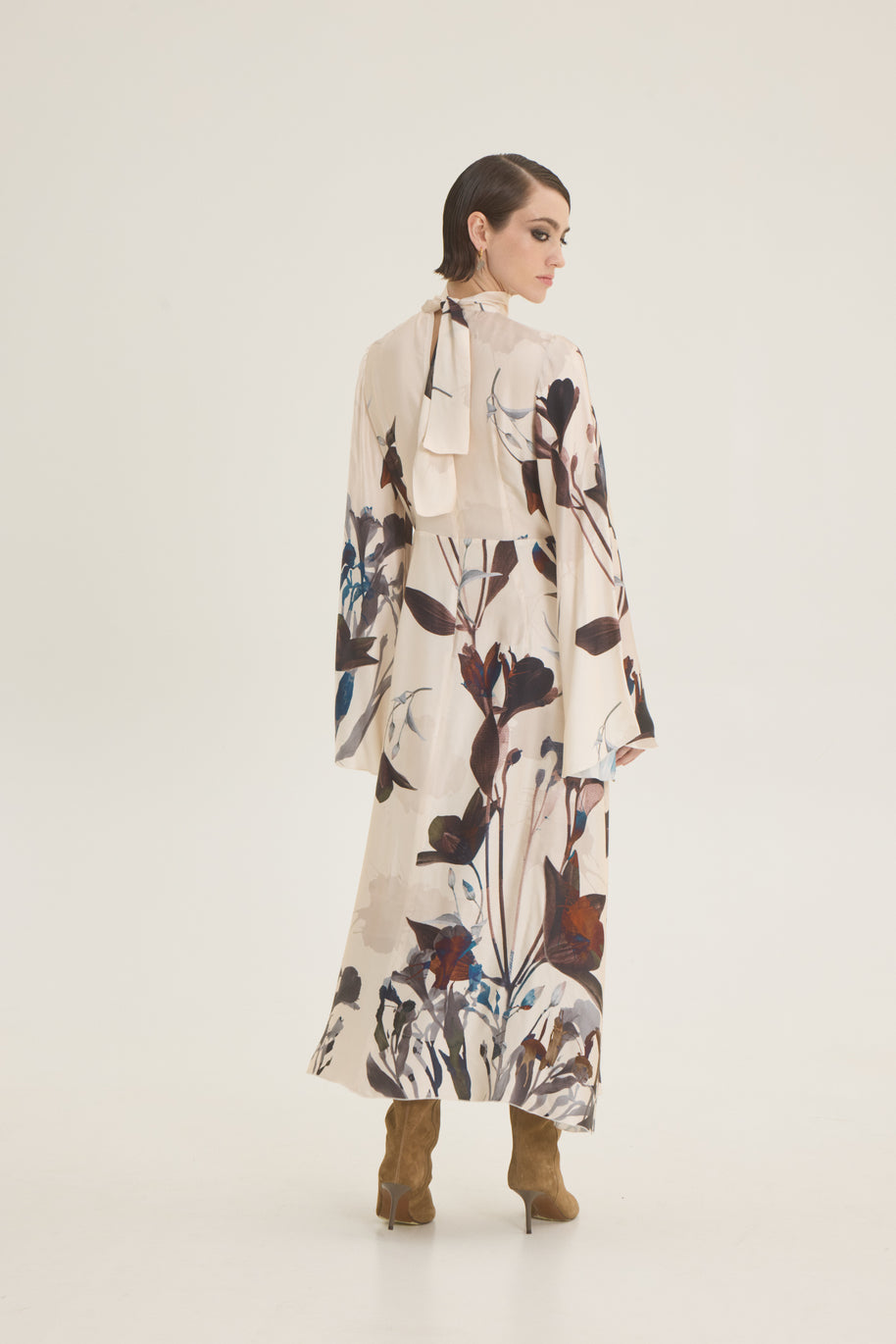 Flower printed dress