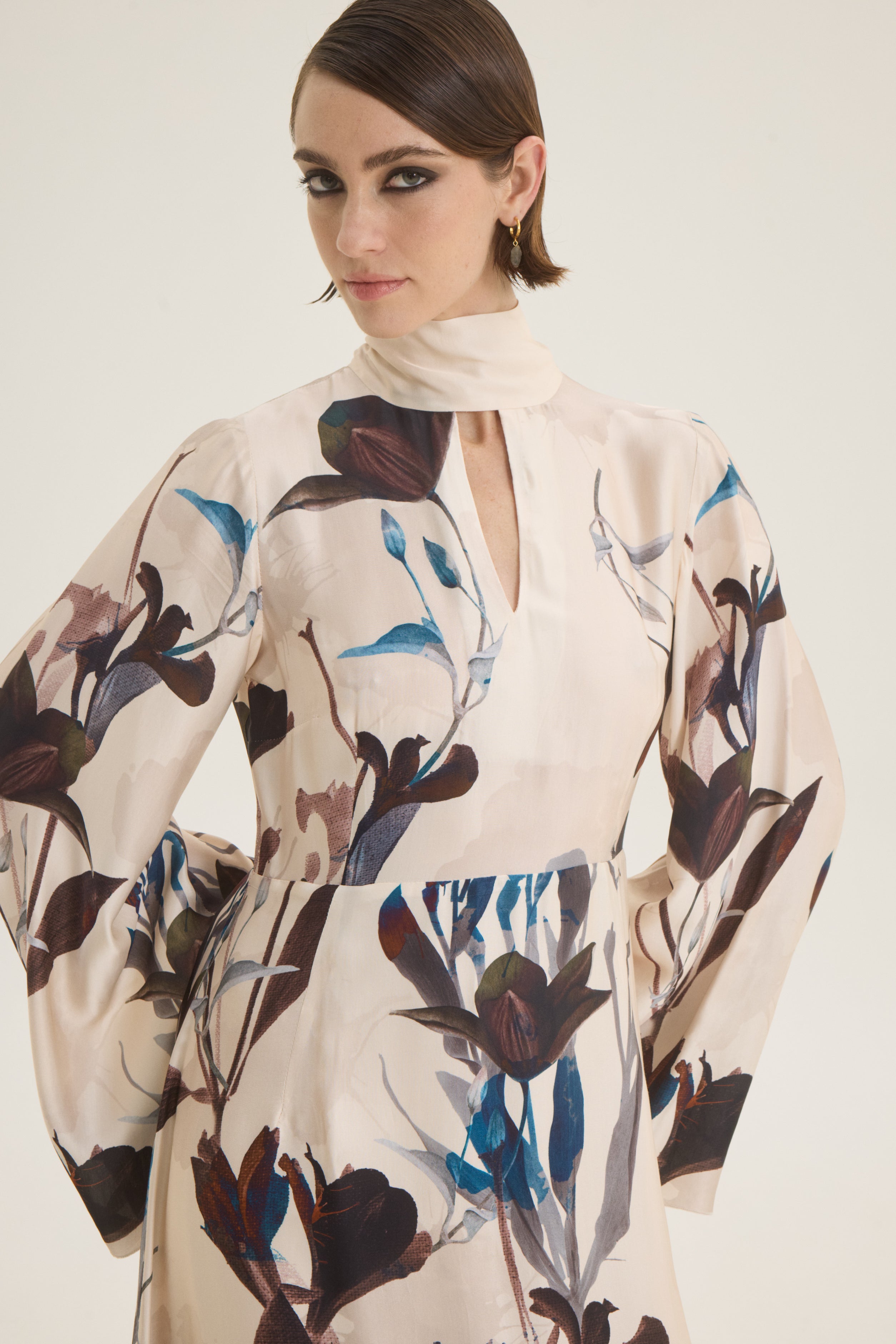 Flower printed dress