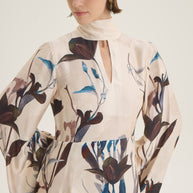 Flower printed dress