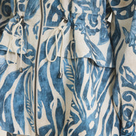 Blue printed jacket