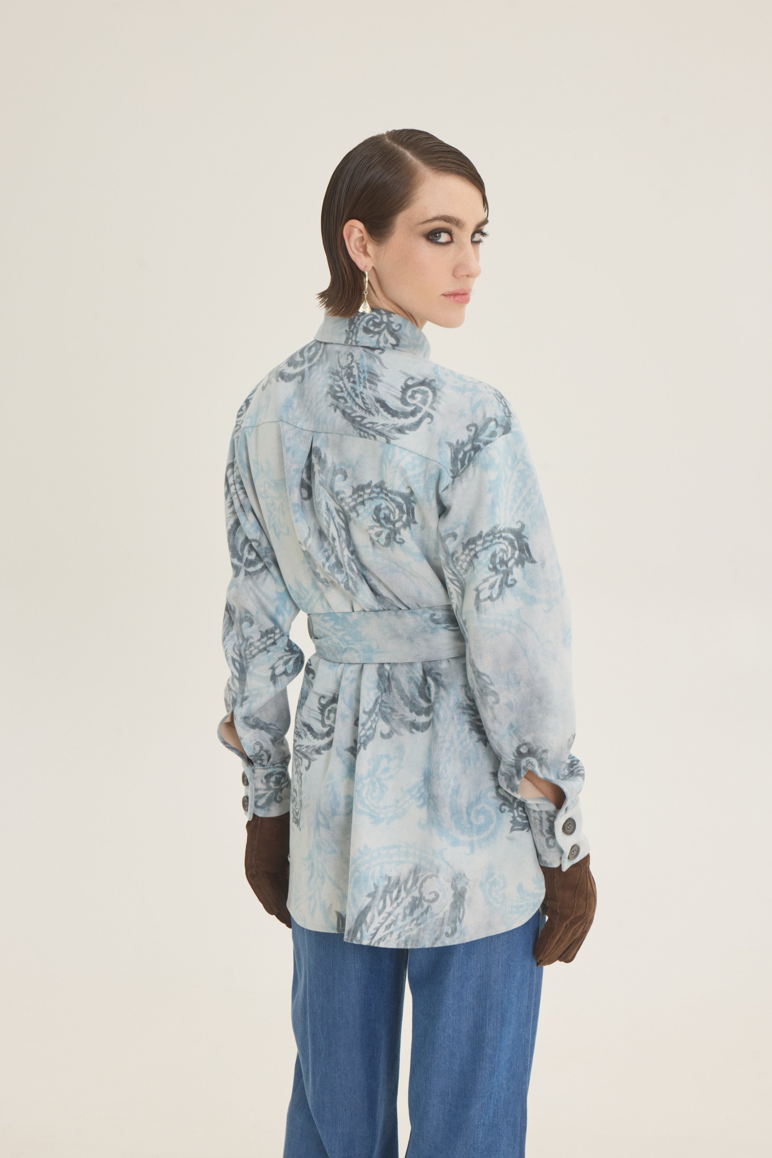 Paisley ciel shirt