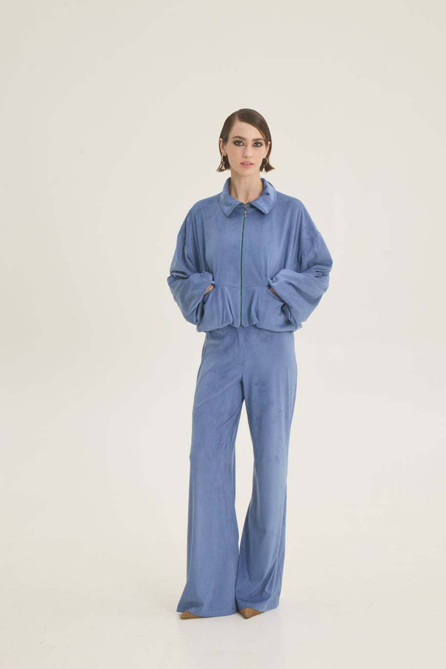 Suede pants