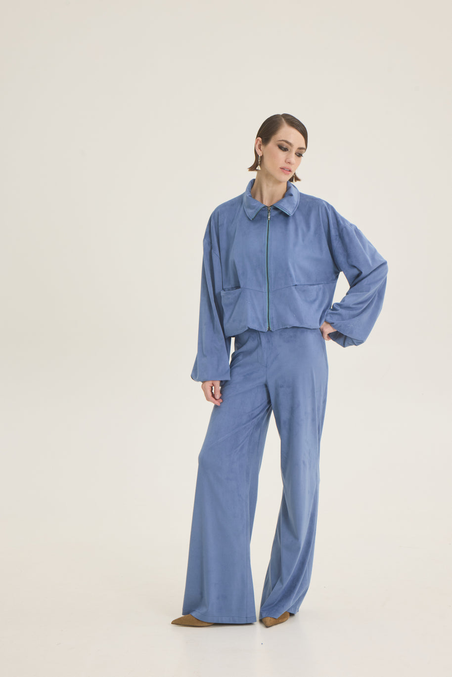 Suede pants