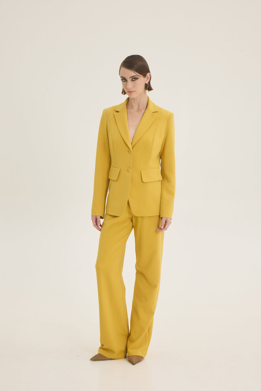 Classic crepe blazer