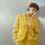 Classic crepe blazer