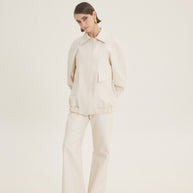 Oversized croco jacket