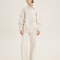 Oversized croco jacket