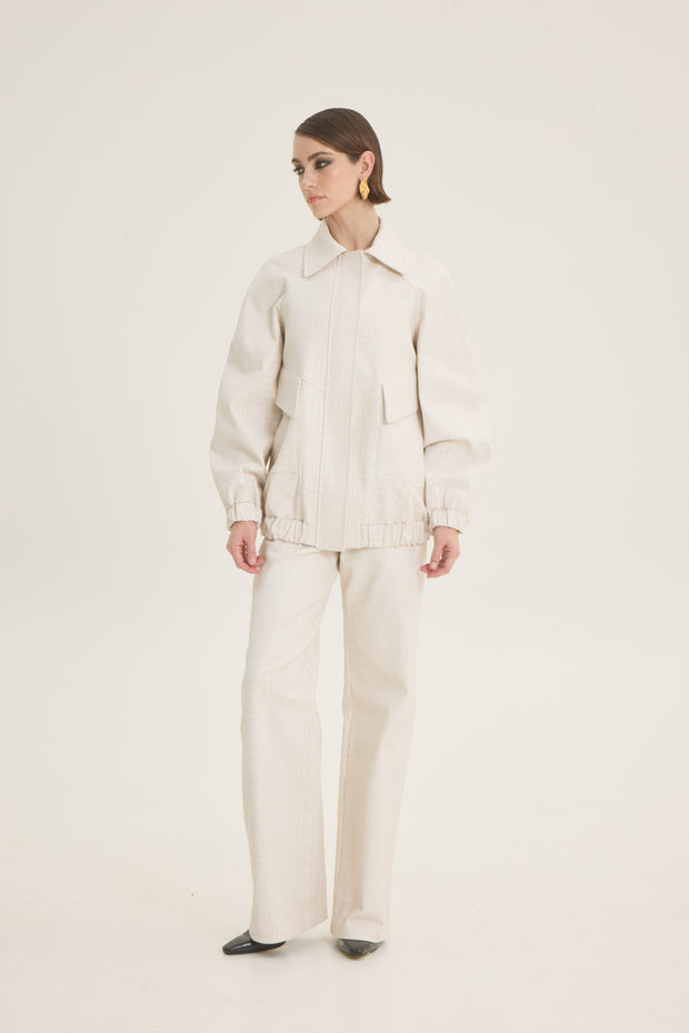 Κρόκο τζάκετ oversized