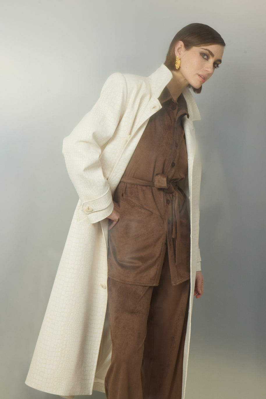 Suede shirt