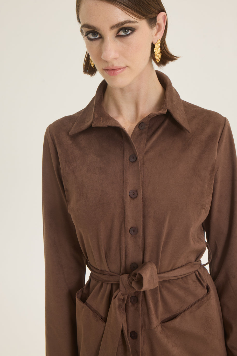 Suede shirt