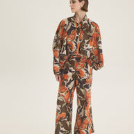 Κοτλέ παντελόνι εμπριμέ
