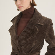 Corduroy double breasted blazer