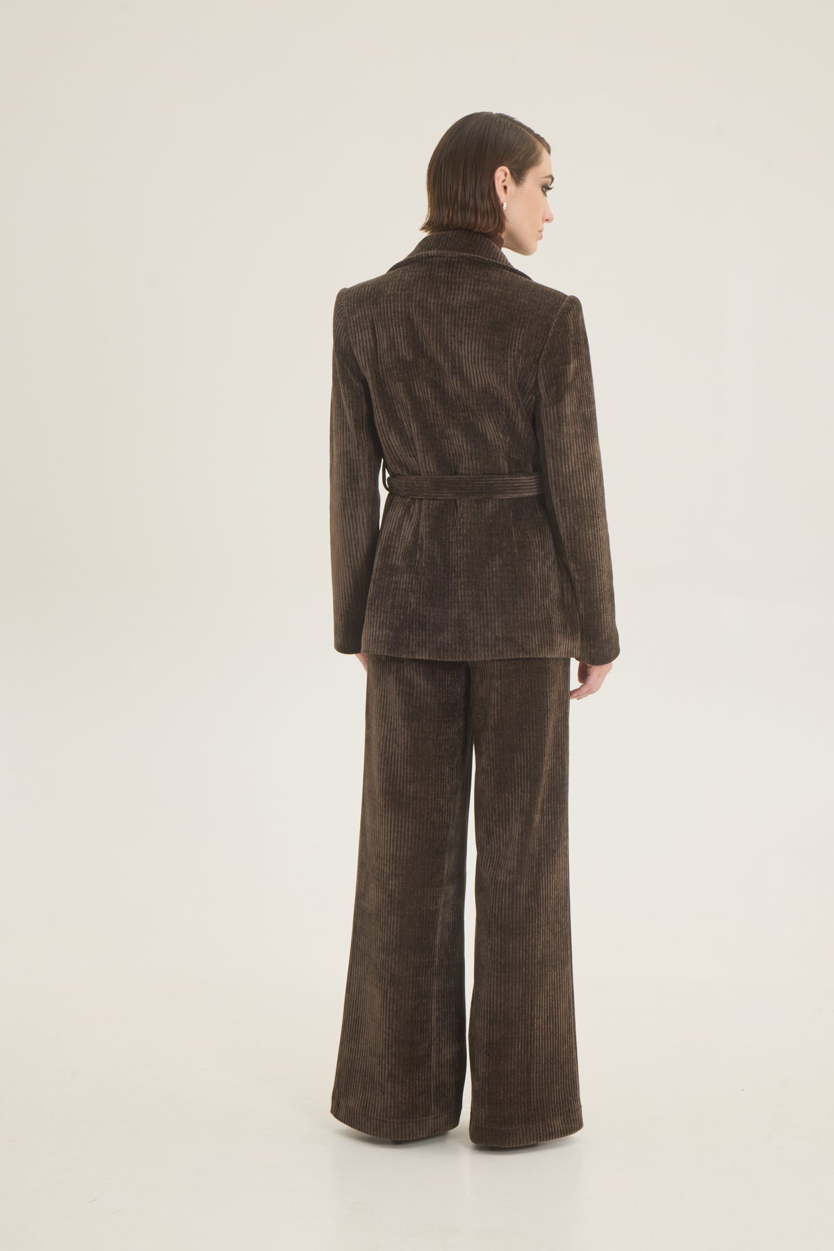 Corduroy double breasted blazer
