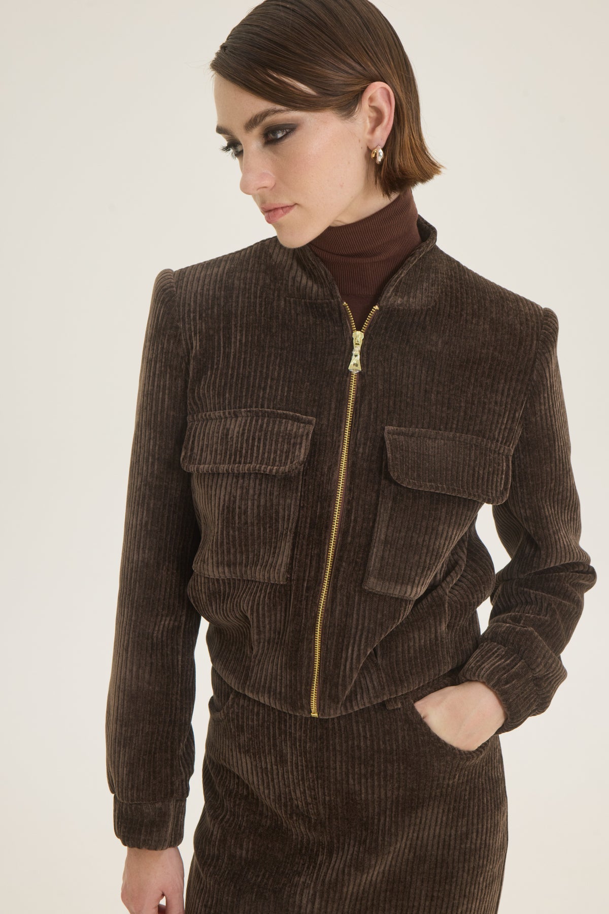 Corduroy bomber