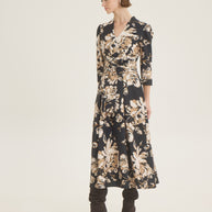 Floral pleated dress