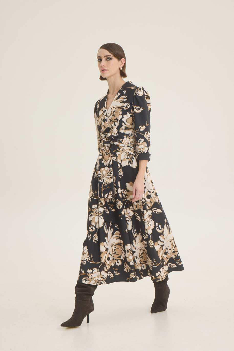 Floral pleated dress