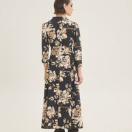 Floral pleated dress