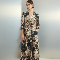 Floral pleated dress