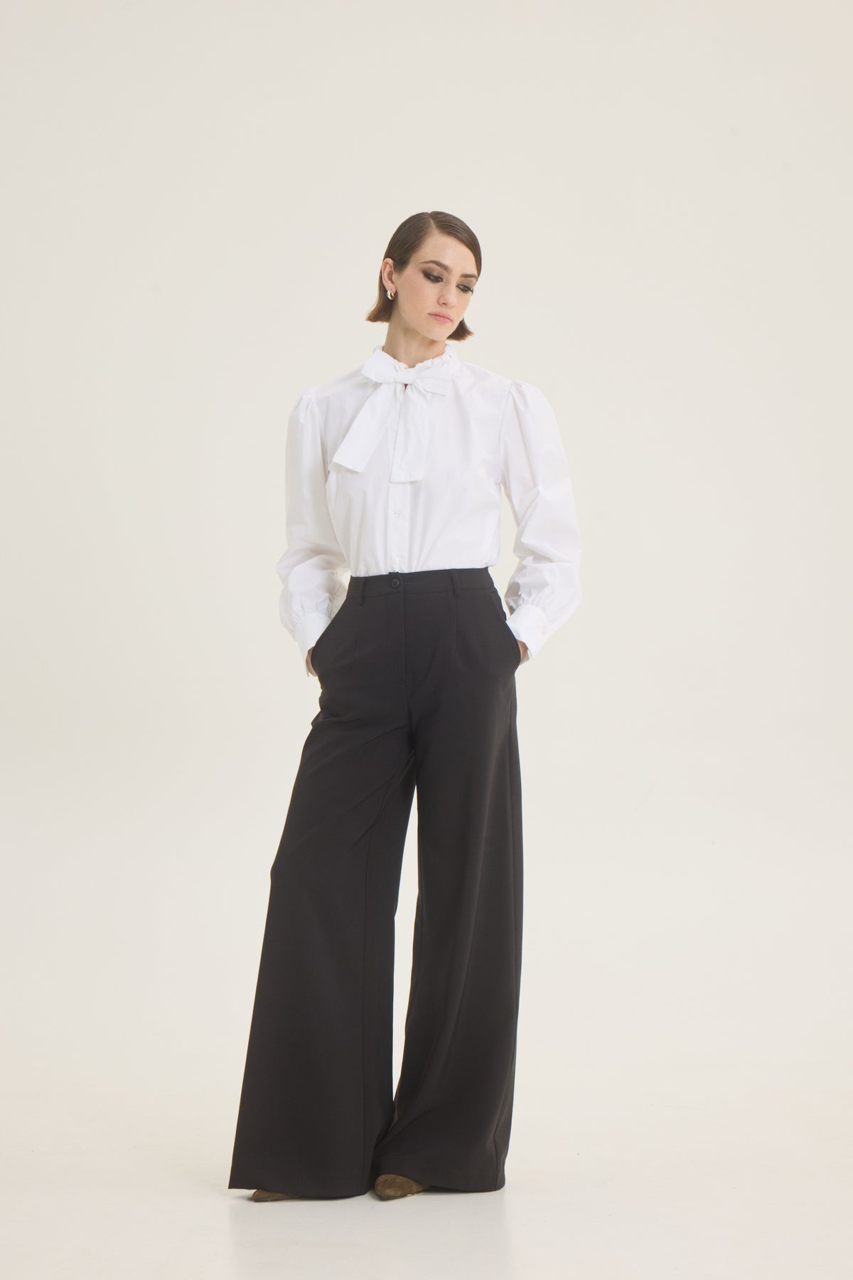 Shirt with bow