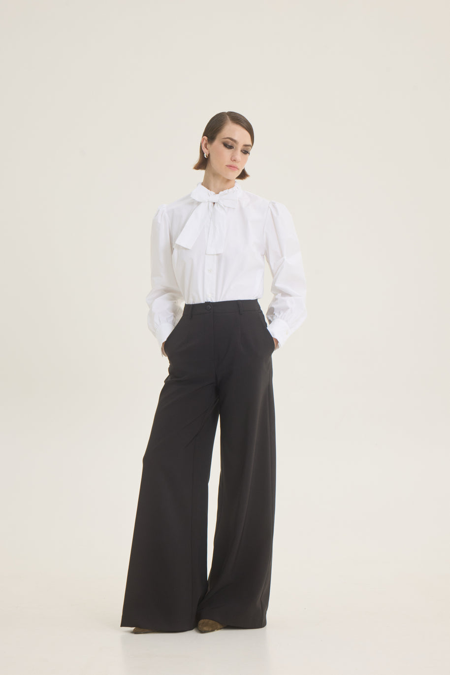 Shirt with bow