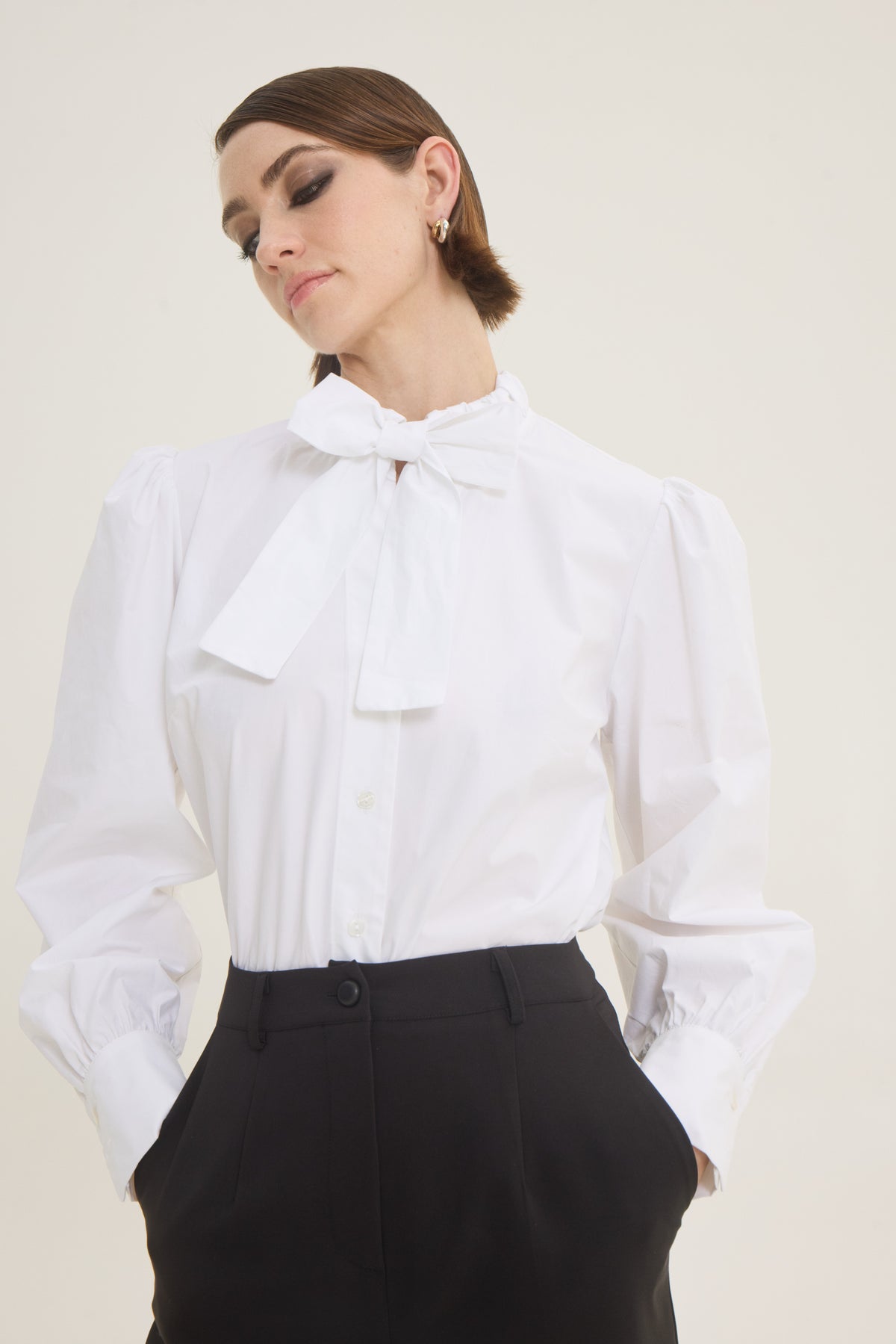 Shirt with bow