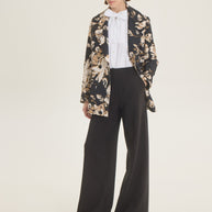 Double breasted floral jacket