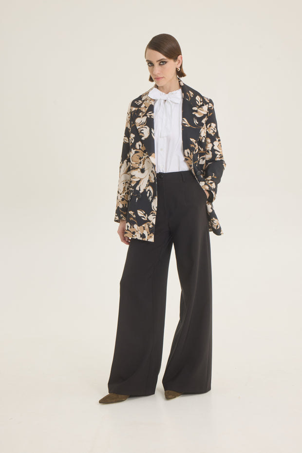 Double breasted floral jacket
