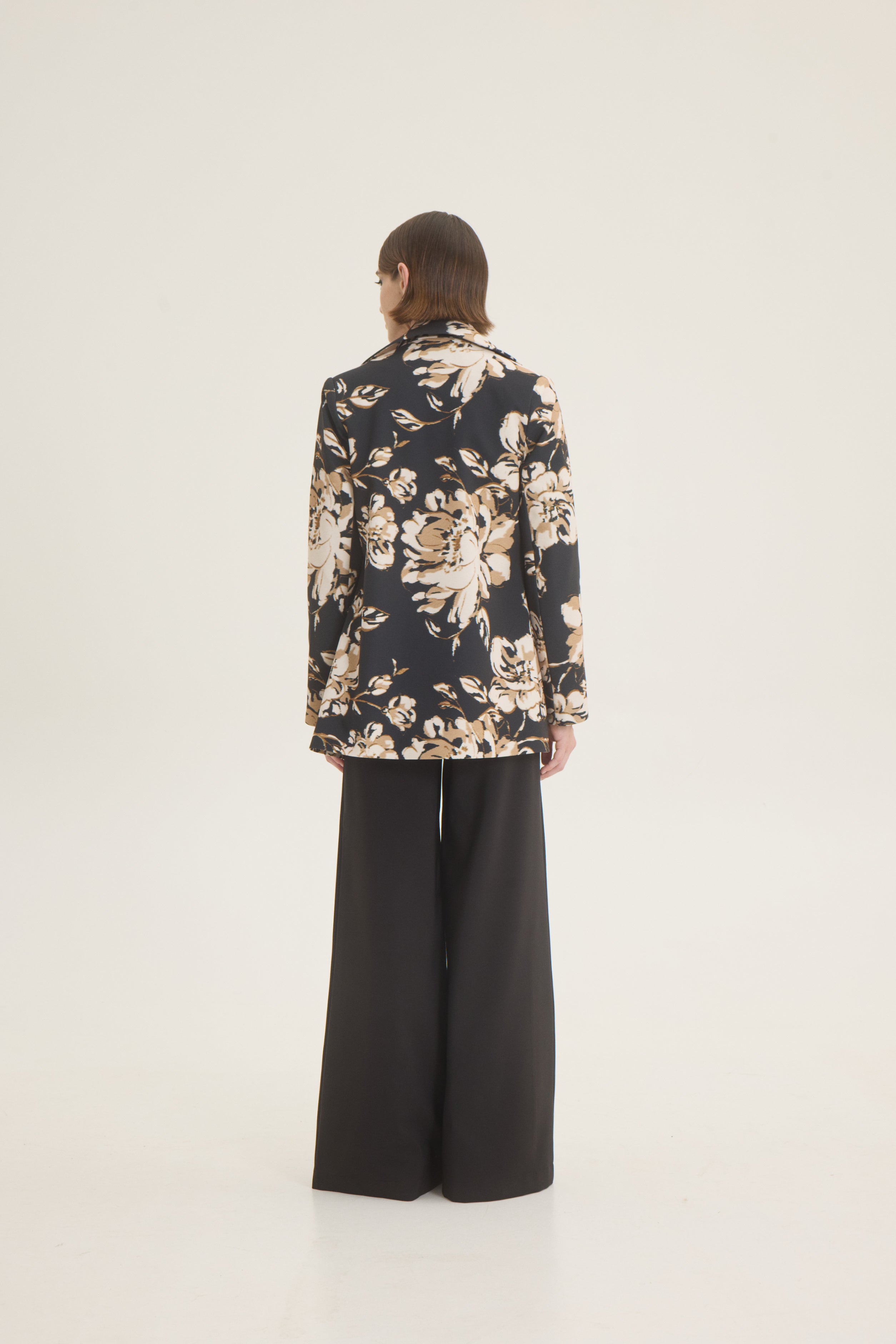 Double breasted floral jacket