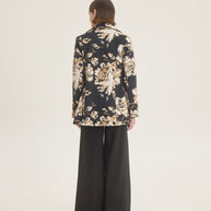 Double breasted floral jacket