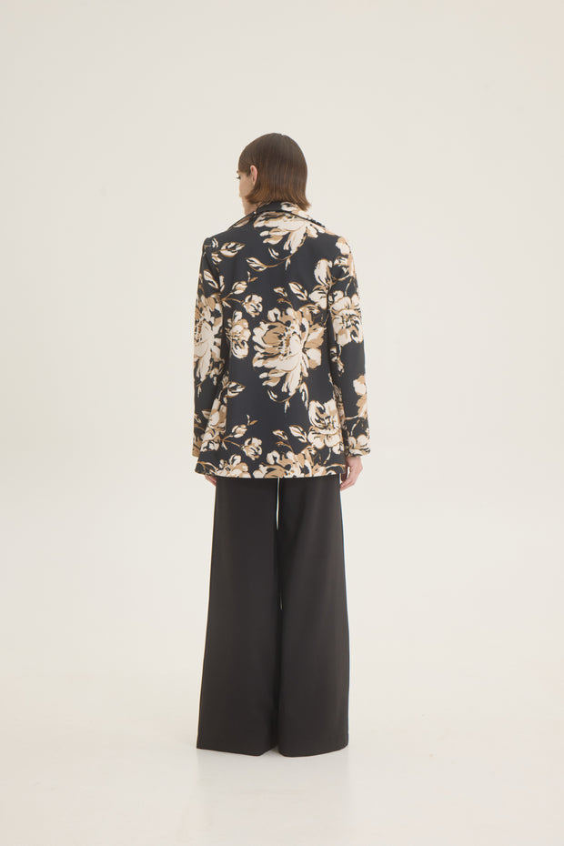 Double breasted floral jacket